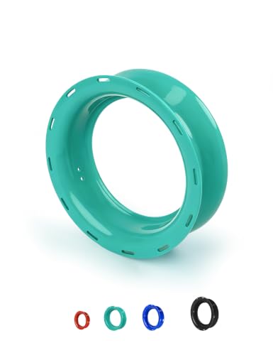 BLUEWING Fishing Yoyo Spool Cuban Hand Reel Yo-yo Spooler for Line and Leader Storage Fishing Coiling Plate - color: Cyan 6in