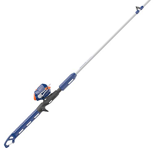 Zebco Wilder Fishing Reel and Rod Combo, 4'3" Durable Fiberglass Rod with Built-In Carabiner, Patented No-Tangle Reel, Pre-Spooled with 6-Pound Zebco Cajun Fishing Line - style: Spincast Reel - 2pc Rod