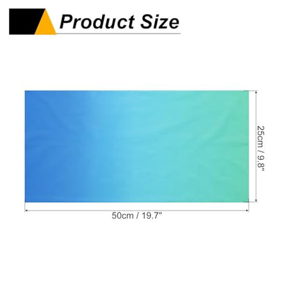 HARFINGTON Summer Cooling Neck Gaiter Sun Protection Face Mask Fishing Necks Gaiter Unisex for Cycling Outdoor Sports - color: Gradient Blue-green