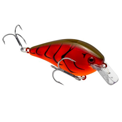 Strike King KVD 1.5 Hard Knock Fishing Lure, 3/8 oz, 3D Lifelike Eyes - color: Fire Craw, size: 3/8oz