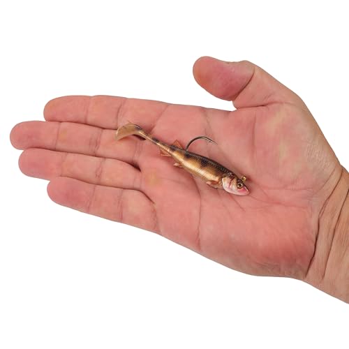 Berkley PowerBait Minnotator Fishing Soft Bait - color: HD Perch, size: 3.5 in - 3/8 oz