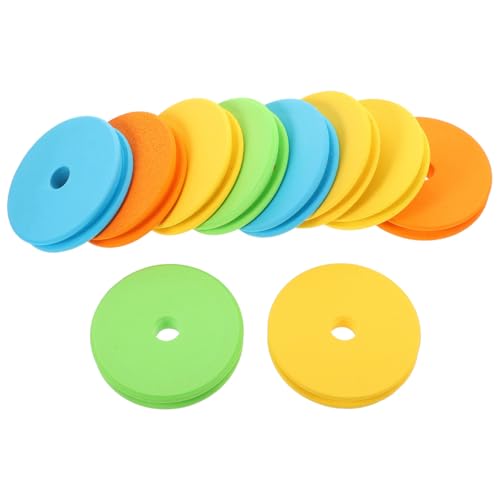 Angoily Large Foam Fishing Line Spools 3.74X0.59 Inch Bobbin Holder for Fishing Line Storage and Organization 10-Pack