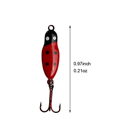 Ice Fishing Jigs with Treble Hooks Lead Jig Hooks Winter Metal Lures - color: 1.97inch/0.21oz-4pcs