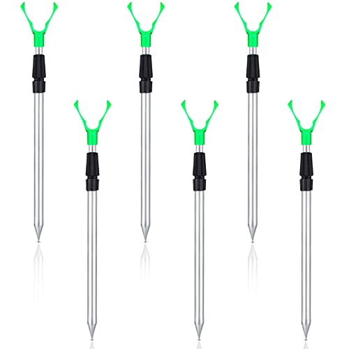 6 Pcs Extendable Fishing Rod Holder for Ground Fishing Pole Holders Surf Catfish Rod Holder for Bank Ground Sand - style: Classic Style