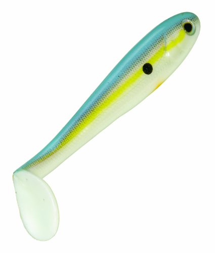 Strike King Lures SHDLC3.5-590 Shadalicious Soft Bait Lure, 3 1/2" Body Length, Sexy Shad, per 6", multi, one size