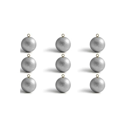 Lead Free Fishing Weights Sinkers 20g-200g Coated Egg Sinkers Cannonball Weights Assorted Sizes Bag and Fishing Weights Assortment Box Non-Lead Fishing Weights Saltwater Freshwater - style: 30g(1.05oz)-9pcs