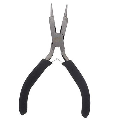 The Beadsmith 4-in-1 Multifunctional Pliers - All-Purpose Jewelry Making Tool w/Cushion Grip, 5”, Create Loops, Cut and Flatten Wire, Close Jump Rings