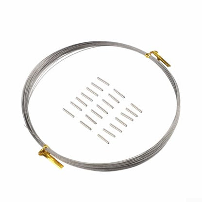 Saltwater Fishing Leader Stainless Steel 10 Meter Wire Spool Bite Proof For Lure Fishing And For Deep-Sea Angling Applications - size: 200 lb