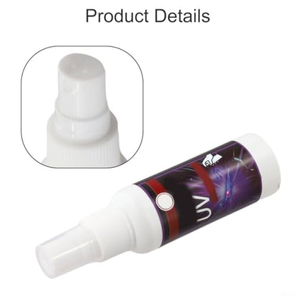 Fishing Attractant Scent Spray 50ml UV Liquid with Fluorescent Effect for Soft Bait and Live Bait in Saltwater or Freshwater Targeting Squid Shrimp Saury Loach