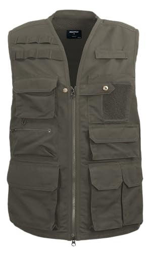 Edgetec Outdoor Utility Vest, Fishing, Hunting, Tactical Ripstop - color: Ranger, size: XX-Large
