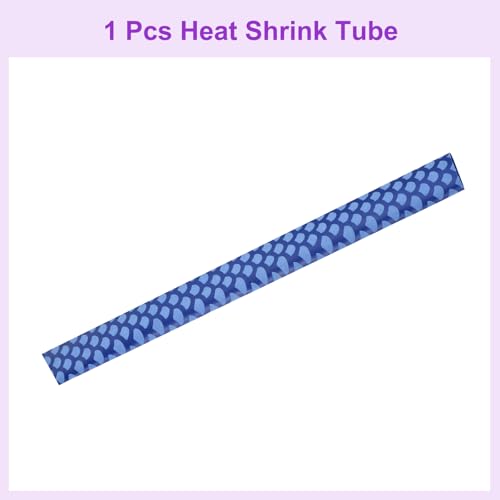DMiotech Heat Shrink Sleeve Wrap Tubing x Tube Tubing for Fishing Rod Grips and Other Grips, Non Slip - Insulation - Waterproof 40'' Lengths, Dia 20mm Blue Scales - color: Blue Scales, size: Dia 20mm