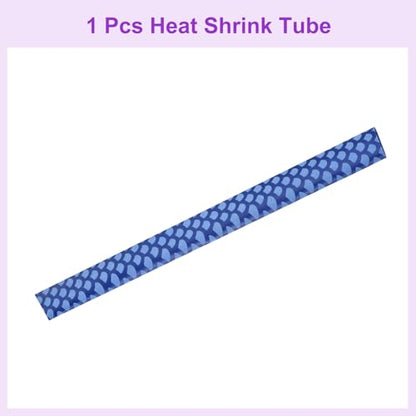 DMiotech Heat Shrink Sleeve Wrap Tubing x Tube Tubing for Fishing Rod Grips and Other Grips, Non Slip - Insulation - Waterproof 40'' Lengths, Dia 20mm Blue Scales - color: Blue Scales, size: Dia 20mm