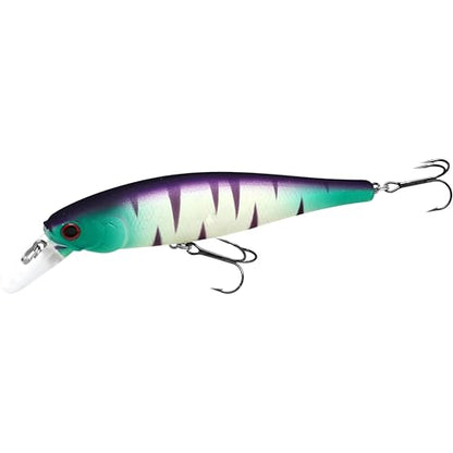 LUCKY CRAFT Pointer 100SP, Jerkbait Side by Side Action Tournament Winning Perfect Wobbling Freshwater Lake Bass Fishing Champion Bait - color: 245 Mat Tiger