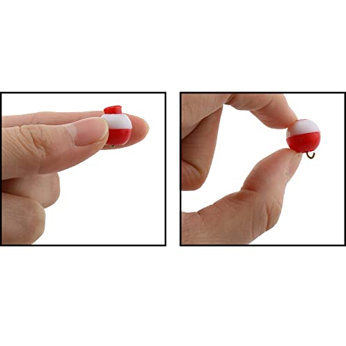 Fishing Bobber 20pcs Red and White 13mm Fishing Floats Bobbers Snap-On Push Button Buoy Float Tackle Ball Sea Fishing Bobber