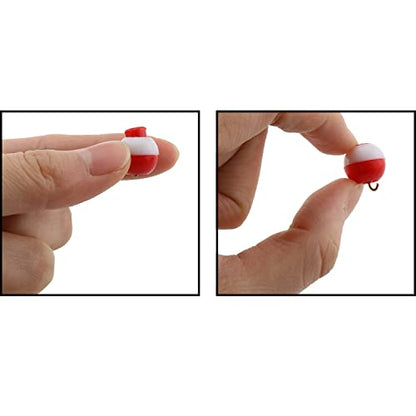 Fishing Bobber 20pcs Red and White 13mm Fishing Floats Bobbers Snap-On Push Button Buoy Float Tackle Ball Sea Fishing Bobber