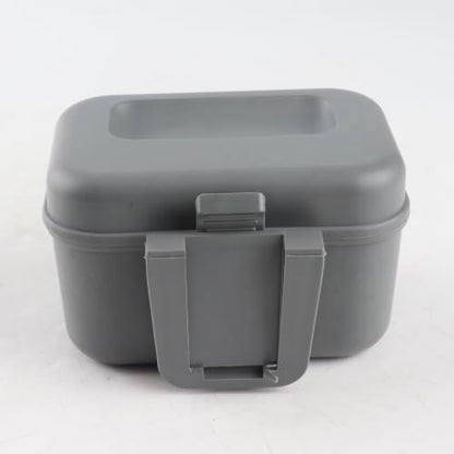 Fishing Bait Cooler Pline Bait Box Fishing Live Box Plastic Holder Heat Container for Red Wigglers Nightcrawlers Compact Station in Grey