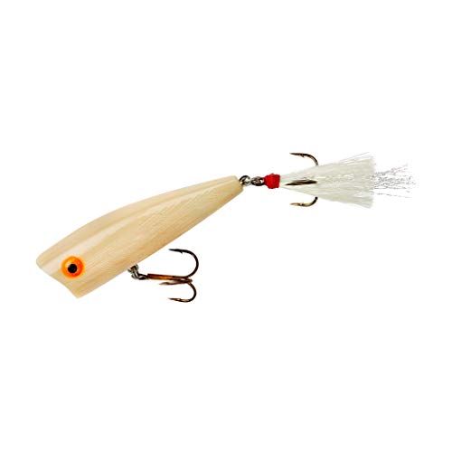 Rebel Lures Pop-R Topwater Popper Fishing Lure - color: Bone, style: Magnum Pop-r (1/2 Oz)