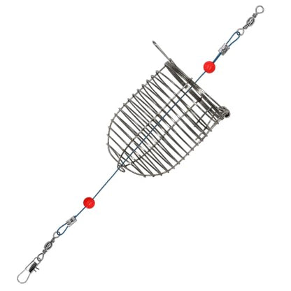 10pcs Fishing Bait Trap Cage Feeder, Baits Cage Basket Holder Coarse Lure Feeder Fishing Tackle Kit - size: Medium - 10 pcs, style: B Style Bait Trap