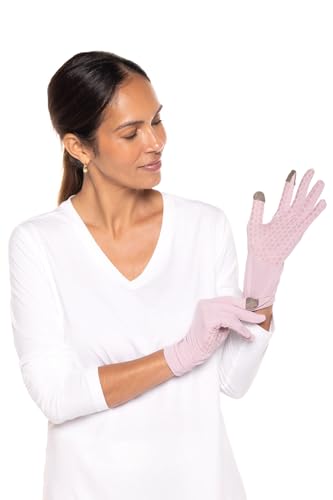 Coolibar Full Finger UV Sun Gloves - UPF 50+ Sun Protection - Gannett - color: Dusty Mauve, size: X-Small