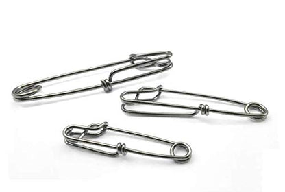 5pcs Longline Fishing Snap Clips Stainless Steel Floatline Tuna Clips 4 Sizes - size: 1.8mmx2.4inch-5pcs