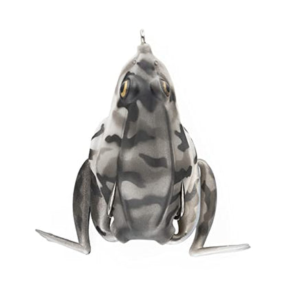 Lunkerhunt - Topwater Fishing Lures for Bass Trout Fishing | Combat Frog Lure for Big Fish | Award Winning Hollow Body Frog Fishing Bait with Weedless Hooks - color: Zulu