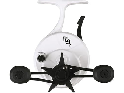 13 Fishing - Freefall Ghost - Inline Ice Fishing Reels - style: Right Hand Retrieve