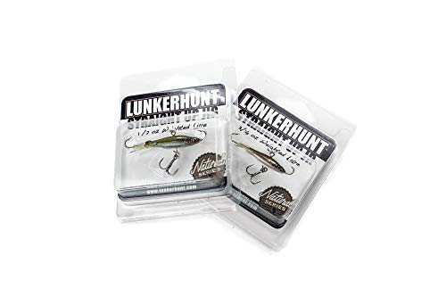 Lunkerhunt Straight Up Jigs for Bass Fishing | Ice Water Fishing Bait | Fast Sinking with Ultra-Sharp Hooks