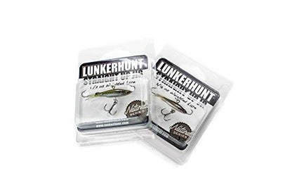 Lunkerhunt Straight Up Jigs for Bass Fishing | Ice Water Fishing Bait | Fast Sinking with Ultra-Sharp Hooks
