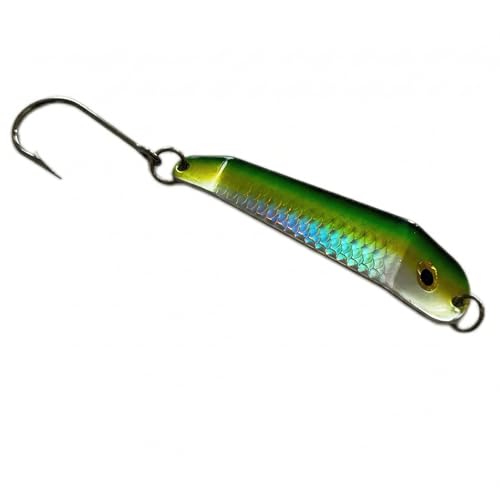 Loony Spoons Max 2-Pack Premium Fishing Lures | Salmon, Trout, Walleye - Saltwater and Freshwater - color: Green Hornet, size: Size 3 - 3"
