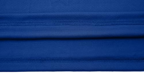 Men Hoodie Long Sleeve Shirts with Face Mask 5 Pack Fishing Workout Sun Protection Quick Dry Tops - color: 5-pack-blue, size: Medium