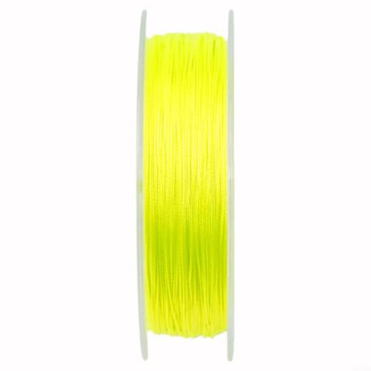 for Braided Fly Line Backing 50m Dacron Fishing Leader with Loop for Trout Bass Salmon Freshwater Saltwater Anglers Strong Low Stretch - size: F