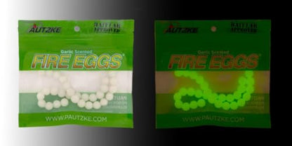 Garlic Scented Glow Fire Eggs by Pautzke - 30-Pack, Vibrant Colors, Ideal for Trout, Salmon & Steelhead - Versatile Fishing Bait