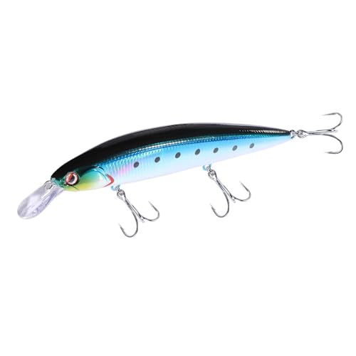 LITTMA Shore Cast 115 Saltwater Sinking Minnow Jerkbait Fishing Plug - color: Metalic Sardine