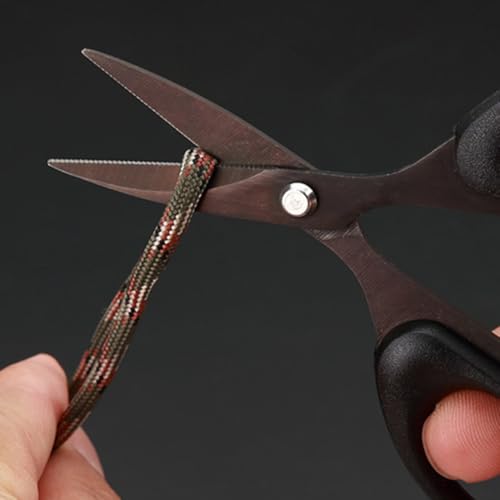 ERINGOGO Portable Fishing Wire Cutters with Stainless Steel and Rubber Handle, Easy to Operate Multi-function Cutter Suitable for Braided Line, for Freshwater and Saltwater Fishing