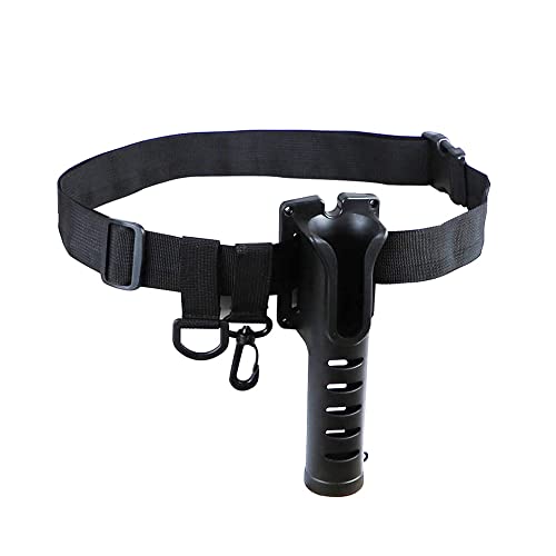 Adjustable Waist Fishing Rod Holder Belts Waist Hanging Rod Holders with Portable Pole Inserter for Spinning Casting Reel and Outdoor Fishing