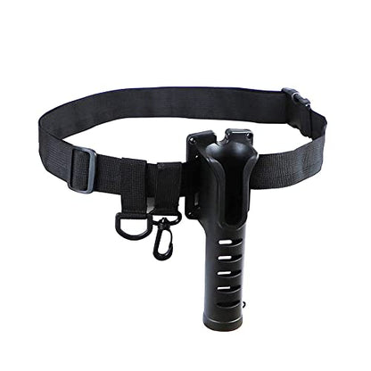 Adjustable Waist Fishing Rod Holder Belts Waist Hanging Rod Holders with Portable Pole Inserter for Spinning Casting Reel and Outdoor Fishing
