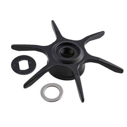 Modified Star Brake For Abu Garcia Max Series B3/B4/P3/P4/P5 Fishing Reel, 6-Star Drag Adjustment Knob, Aluminum Alloy DIY Replacement Part (right hand black) - color: black, size: right hand