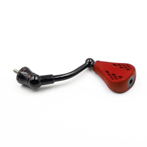 63mm Replacement Fishing Reel Handle with TPE Knob 35mm Compatible for Shimano Stradic FL/FM Stella Vanford Vanquish Nasci - color: Red