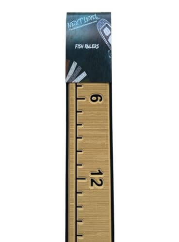 Next Level Inc. | Fish Ruler | SeaDek | 36 inch Fish Measurement Tool | Perfect for Boats and Kayaks | Camel/Black - color: Camel/Black