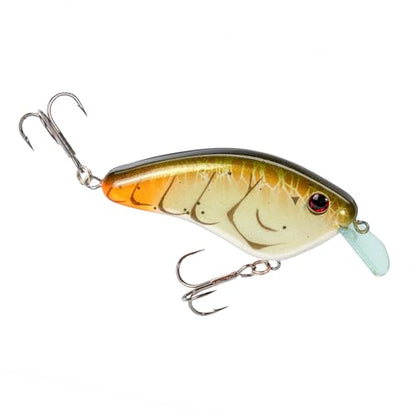 Strike King Hardliner Fishing Lure, Flat Sided Crankbait, Circuit Board Lip, Extra Tight Wobble, Size 4 Treble Hooks - color: Bone Craw