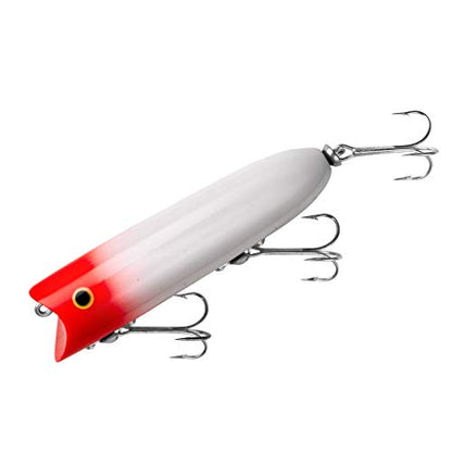 Heddon Lucky 13 Topwater Fishing Lure with Chugging/Popping Action, 3 3/4 Inch, 5/8 Ounce Heddon Lucky 13 Topwater Fishing Lure with Chugging/Popping Action, 3 3/4 Inch, 5/8 Ounce - color: Red Head