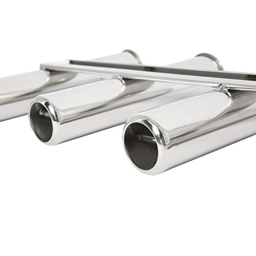 NovelBee 5 Tubes 316 Stainless Steel Fishing Rod Holder for Boats Yacht