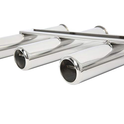 NovelBee 5 Tubes 316 Stainless Steel Fishing Rod Holder for Boats Yacht