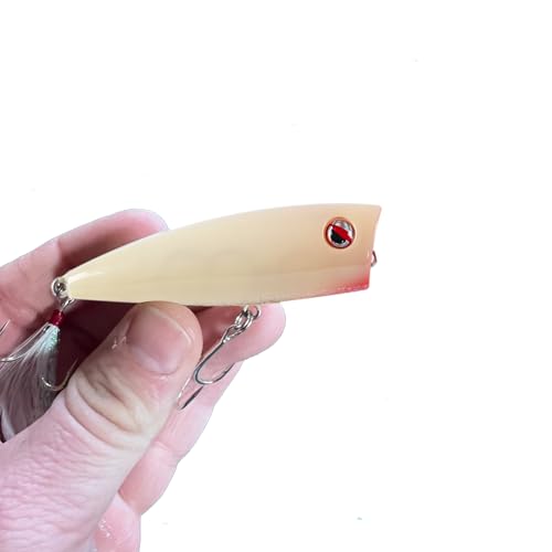 LITTMA Bass Fishing Topwater Popper Lures - Effective Top Water Lures for Bass Anglers - Durable Design for Catching Trophy Bass with High-Performance Popping Action - color: Tennessee Shad