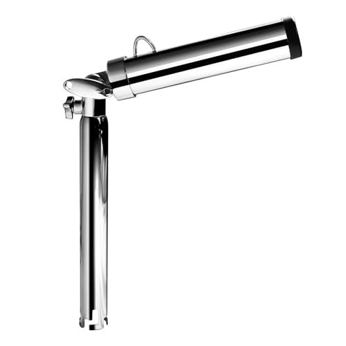 Outrigger Rod Holders, 316 Stainless Steel 360 Degree Adjustable Swivel, Marine Grade Fishing Rod Pole Holders for Boat Kayak Yacht Camper RV - 1.5in Base Type