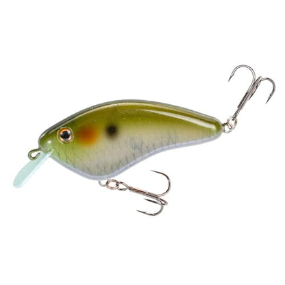 Strike King Hardliner Fishing Lure, Flat Sided Crankbait, Circuit Board Lip, Extra Tight Wobble, Size 4 Treble Hooks - color: Ghost Herring