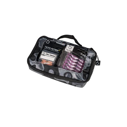 6th Sense – Bait View Fishing Tackle Bag, Clear View Soft Plastic Storage - color: Willis - Thermal Hog, size: Small