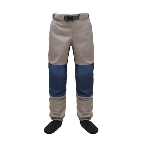 Raprance Breathable Stockingfoot Waist High Fishing Wading Pants Waders - size: Large