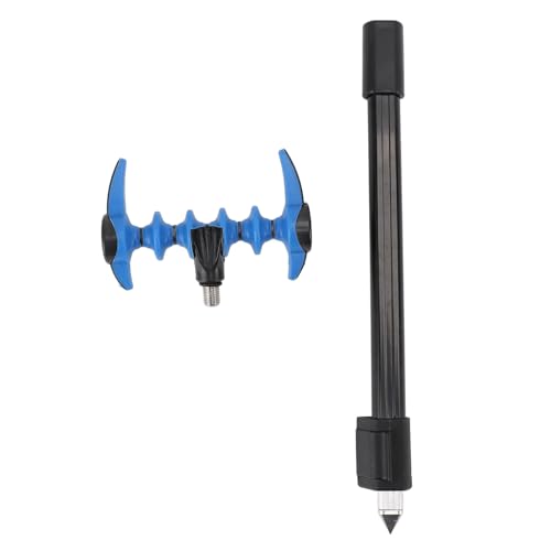 RiToEasysports Fishing Rod Bracket Set, High Strength Fishing Rod Holders 2 Pack with Telescoping Ground Spike, for Stand