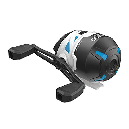 Zebco Roam Spincast Fishing Reel, Right or Left-Hand Retrieve, Pre-Spooled with 10-Pound Zebco Fishing Line, Stainless Steel Front Cover - color: Blue